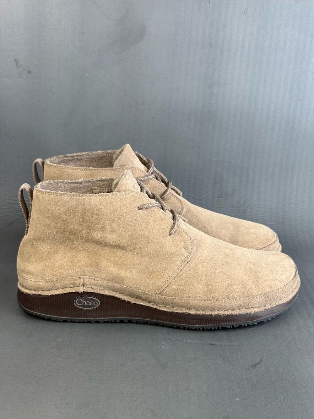 Men's Chaco Paonia Desert Chukka Boots shoes tan suede size 9